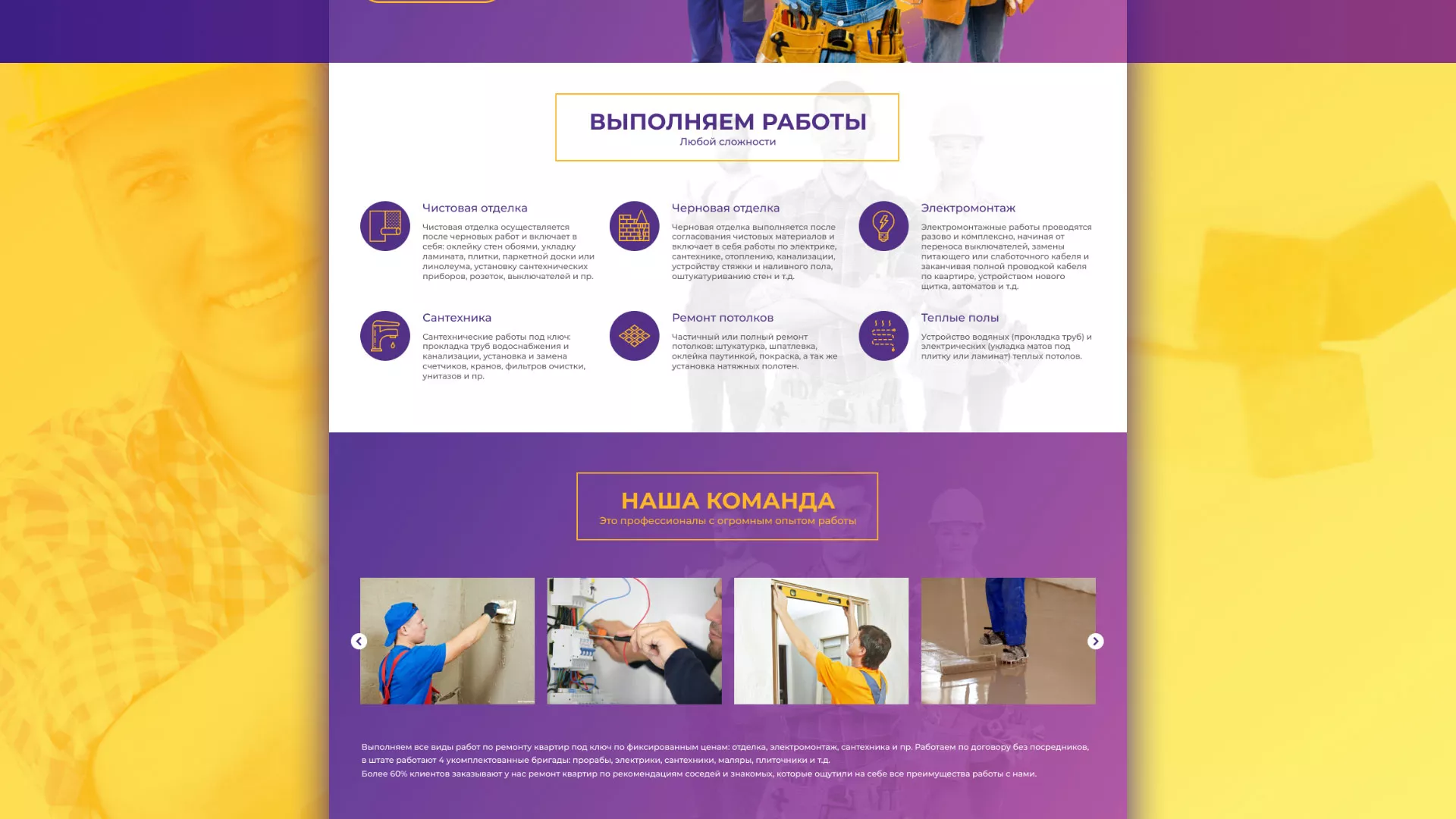 Разработка сайта строительной компании «Милана-Строй» в Североуральске