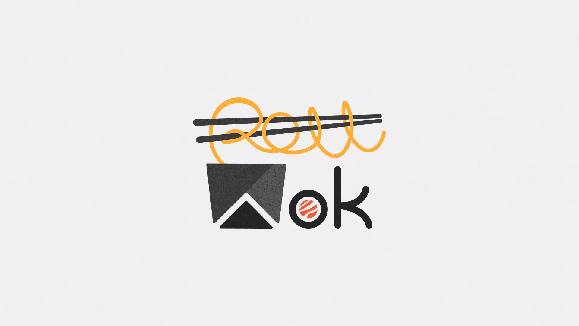 Разработка логотипа суши-бара «Roll Wok Club» в Североуральске